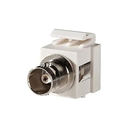 Ortronics KSBNC75-88 Coaxial Cable Connector, BNC Feedthru, 75 Ohm WM, Ivory
