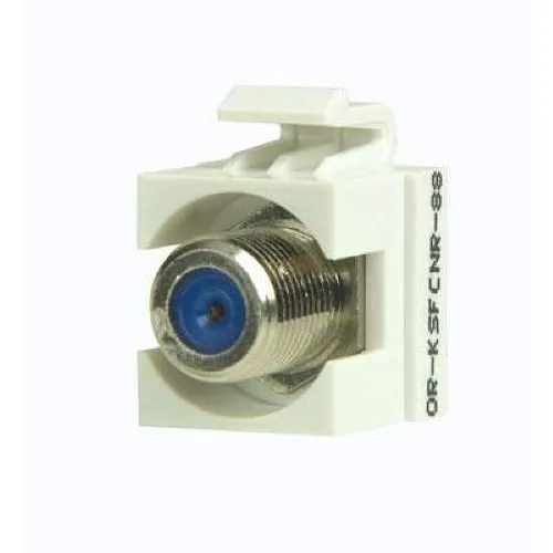 Ortronics KSFCNR-88 KYSTN Recessed Female to Female 75 Ohm Connector