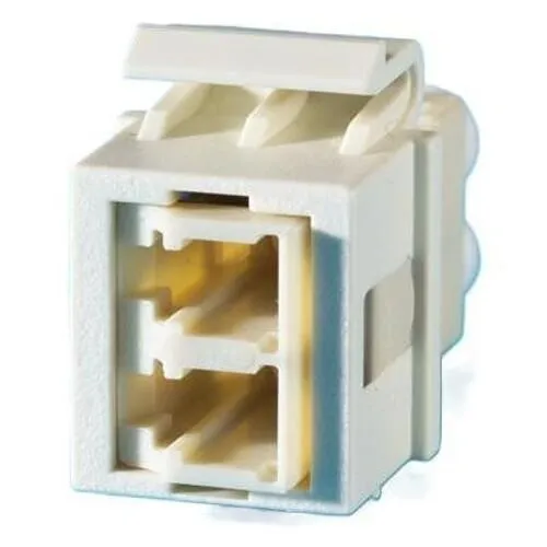 Ortronics KSLC-99 Keystone Line Card 1 Fiber Multimode Wallplate, Ivory