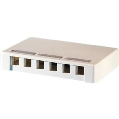 Ortronics KSSMB6 Ortronics Surface Mount Box, Holds Keystone Jacks Or Modules