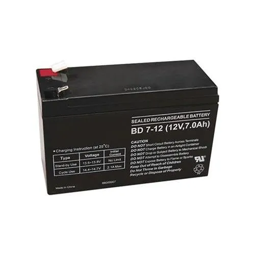 Kantech KT-BATT-12 12V, 7Ah Rechargeable Battery, 1-Pack