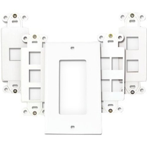 Primex 125-0950-WT Decorative Wall Plate, Single Gang, White