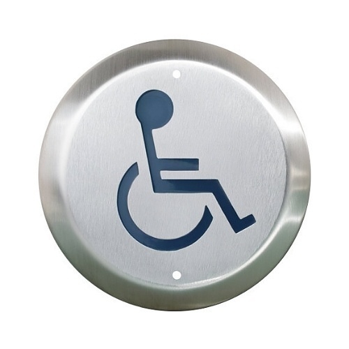 Camden CM-40/2 Round Push Plate Switch, 4-1/2"