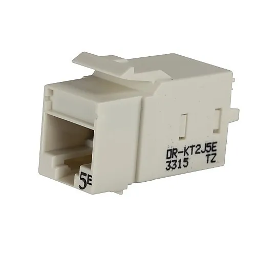 Ortronics KT2J5E Keystone Jack, Cat5E Jack, Fogwht
