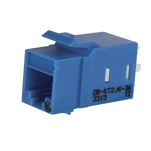 Ortronics KT2J625-36 CAT6 Keystone Jack, 25-Pack, Blue