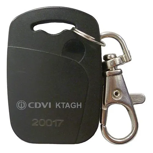 CDVI KTAGH25 HID Black Key Ring Badge, 25-Pack