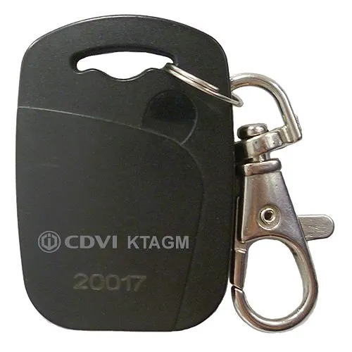 CDVI KTAGM25 Mifare Classic Proximity Key Ring Badge, 125 kHz, 25-Pack, Black