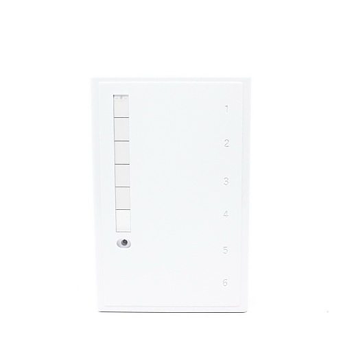 Dynacom 10600-SB6-WH Surface Mounting Box, 6-Port, White