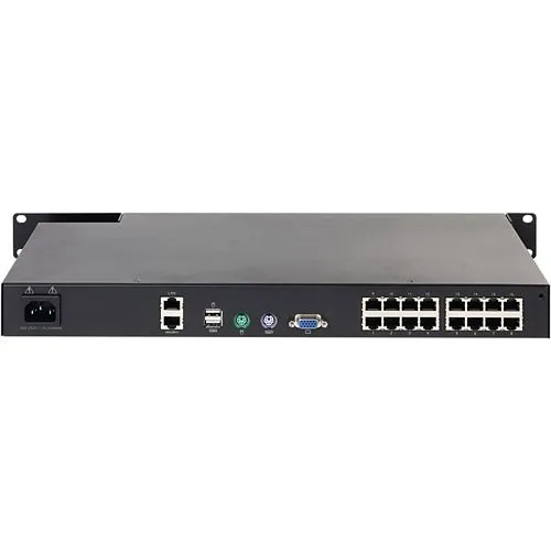 APC KVM1116R KVM 2G, Digital/IP, 1 Remote/1 Local User, 16 Ports with Virtual Media - FIPS 140-2