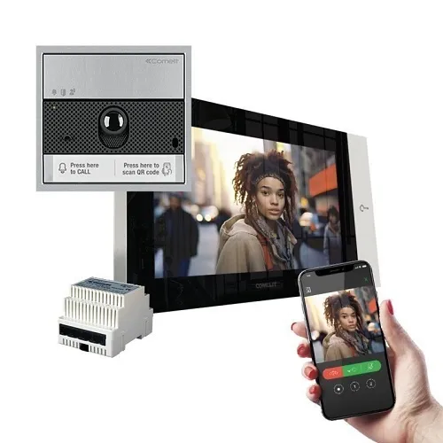 Comelit KVU8572 Scalable IP Video Intercom Kit with 7" Wi-Fi Monitor and Slave Gateway
