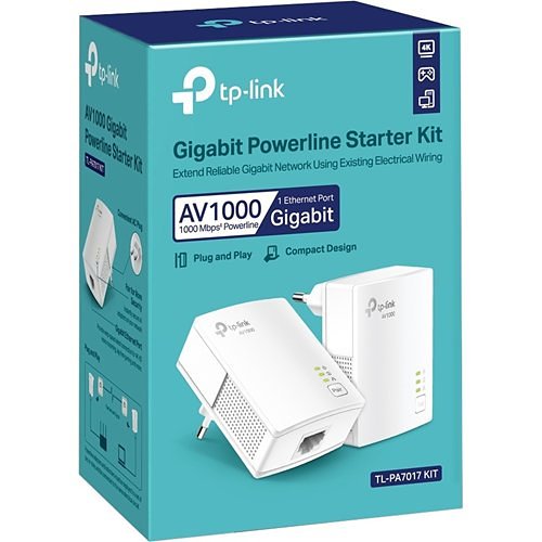 TP-Link TL-PA7017 KIT AV1000 Gigabit Powerline Starter Kit