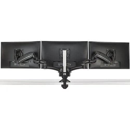 Chief KXC330B KX Low-Profile Triple Monitor Arms, Column Desk Mount, Black