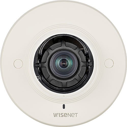 Hanwha XND-8020F Wisenet X-Series 5MP Flush-Mount Indoor Dome Camera, 3.7mm Fixed Lens