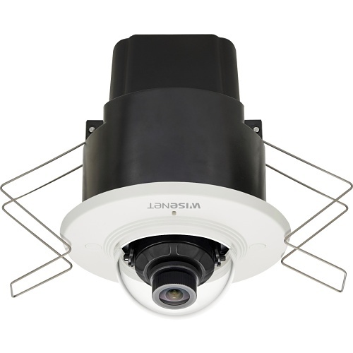 Hanwha XND-8020F Wisenet X-Series 5MP Flush-Mount Indoor Dome Camera, 3.7mm Fixed Lens