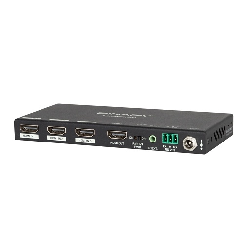 Binary B-260-SWTCH-3X1 260 Series 4K HDR Switch with IR, 3x1