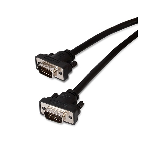 Binary B4-VGA-3FT B4 Series Male to Male VGA Cable with 3.5mm Stereo Plug