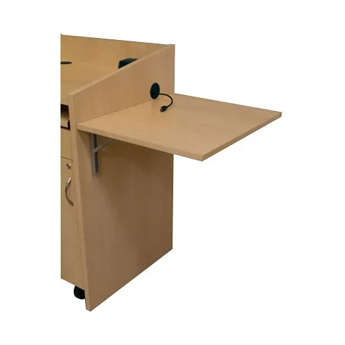 Middle Atlantic L2-FLIPSHELF-GC L2 Flip Up Shelf, 21" Wide, Grained, Dark Cherry Melamine, TAA Compliant