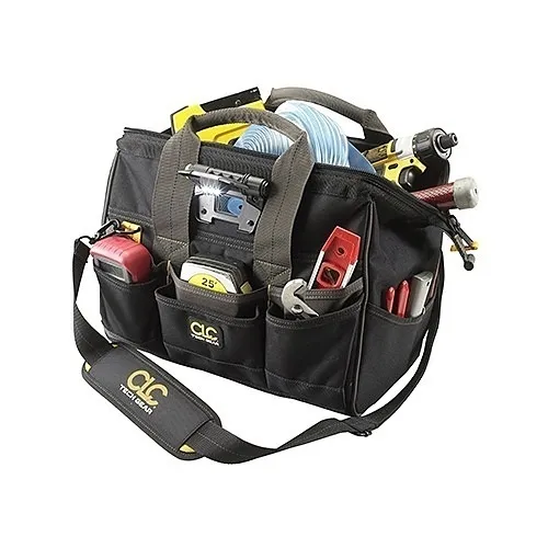 Dottie L230 29-Pocket Tool Bag with Built-In LED Light, 14"L 8"W 11.5"H