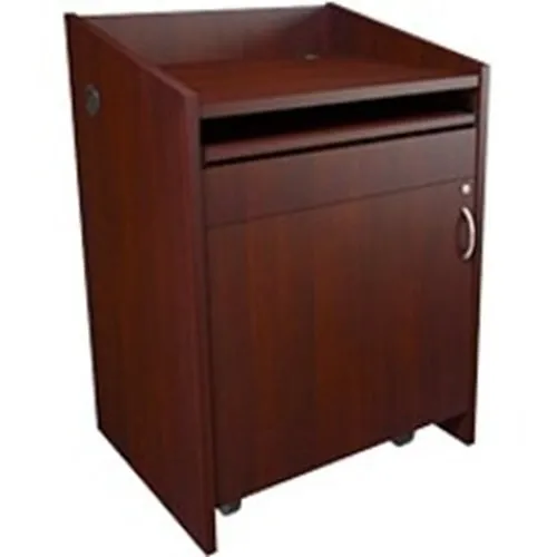 Middle Atlantic L2LDC2CCMGC L2 Series Pre-Configured Lectern with Connectivity, 28" Wide, Dark Cherry