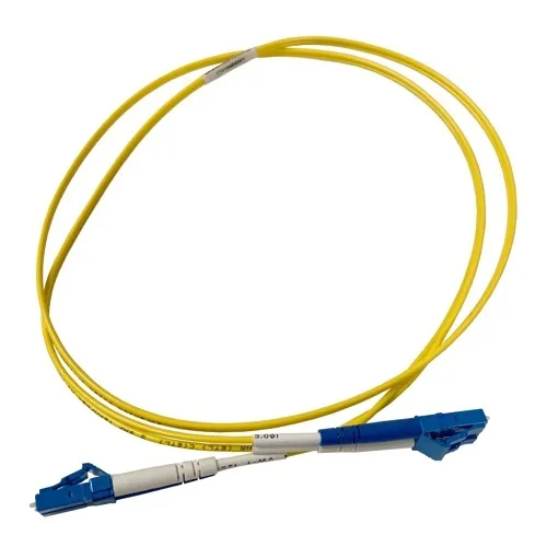 Ortronics L3-0101B2JYD1003F Infinium Ultra 2mm Duplex OS2 Plenum Fiber Optic Patch Cable, LC to LC, 3', Yellow