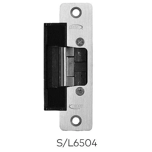 RCI L6504DD 6 Series Lip Bracket and Radius Faceplate for Aluminum Double Doors with Flat Astragal for L6504