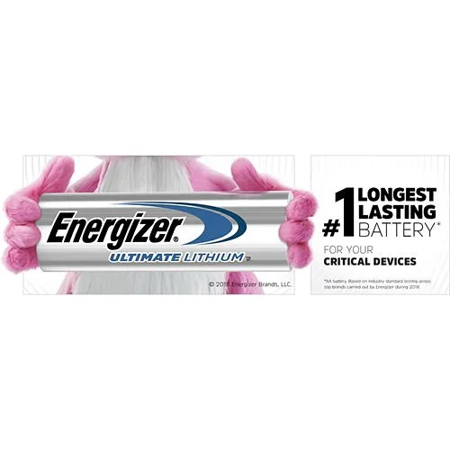 Energizer L92BP2 L92 1.5V Cylindrical Ultimate Lithium AAA Batteries, 2-Pack