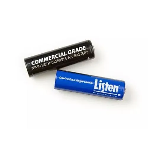 Listen Technologies LA-362 Rechargeable AA NiMH Batteries, 2-Pack