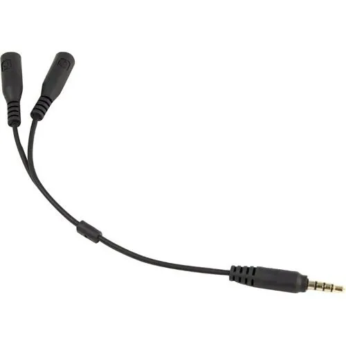 Listen Technologies LA-436 TS to TRRS, Microphone Input Headphone Output Cable
