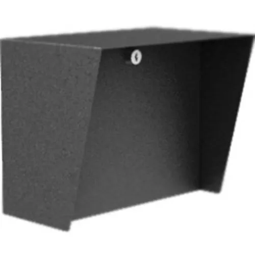 Pedestal Pro LANDO-CS-10X8-E 10" 8" Landscape Steel Housing, Black