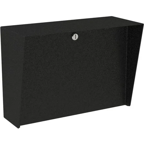 Pedestal Pro LANDO-CS-14X10-E 14" 10" Landscape Steel Housing, Black Steel