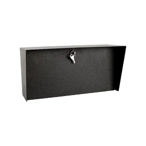 Pedestal Pro LANDO-CS-16X8-E 16" 8" Landscape Steel Housing, Black