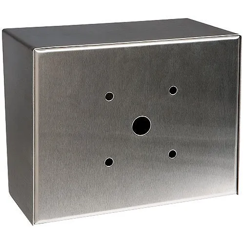 Pedestal Pro LANDO-SS-10X8-E 10" x 8" Landscape Stainless Steel Housing