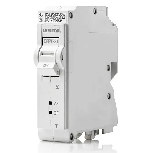 Leviton LB120-DFT 20A 1-Pole Thermal Magnetic AFCI / GFCI Branch Circuit Breaker