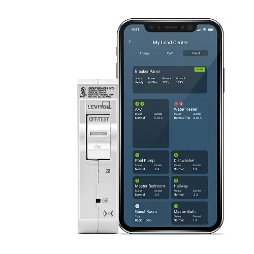 Leviton LB120-ES 20A 1-Pole Smart GFPE Hydraulic Magnetic Branch Circuit Breaker