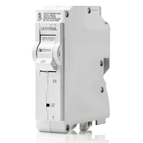 Leviton LB125-EPT 25A 1-Pole GFPE Thermal Magnetic Branch Circuit Breaker