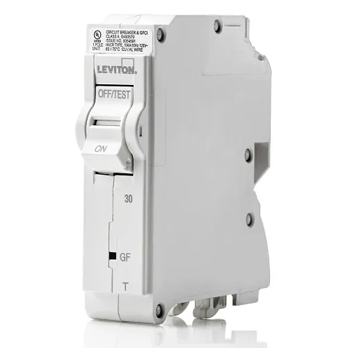 Leviton LB130-GFT 30A 1-Pole GFCI Thermal Magnetic Branch Circuit Breaker