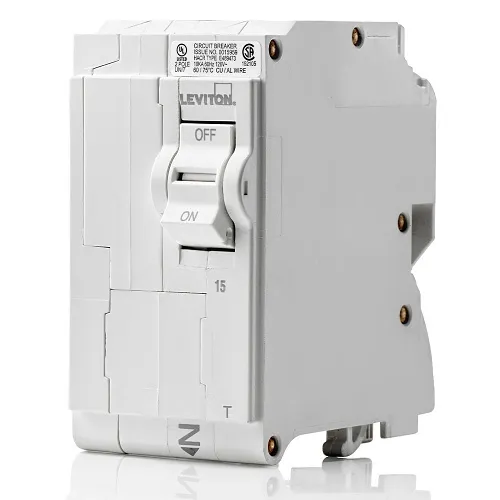 Leviton LB215-T 15A 2-Pole Thermal Magnetic Branch Circuit Breaker