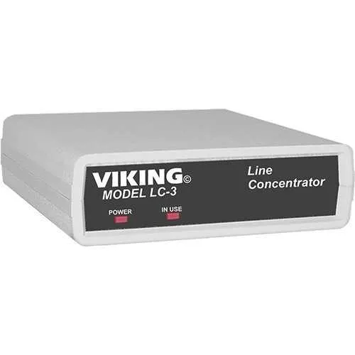 Viking LC-3 Line Concentrator, (3) Emergency Phones to Share Single Line