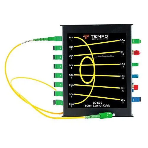 Tempo LC-500 Launch Cable with Patch Panel Matrix, 500m