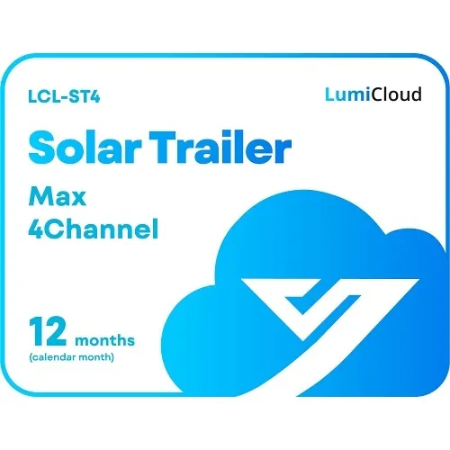 Luminys LCL-ST4 LumiCloud Solar Trailer License, 4-Channel Max, 1-Year