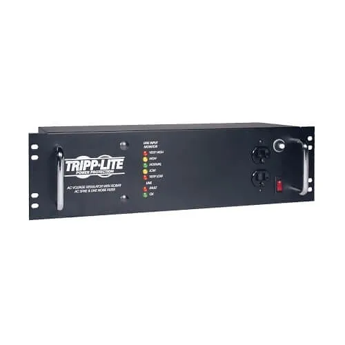 Tripp Lite LCR2400 2400W 120V 3U Rack-Mount Power Conditioner with Automatic Voltage Regulation (AVR), AC Surge Protection, 14 Outlets