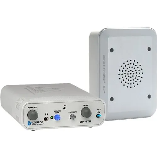 Louroe LE-025 Audio Monitoring 2-Piece Kit, (1) AP-1TB Desktop Station, (1) TLM-W Microphone and Speaker