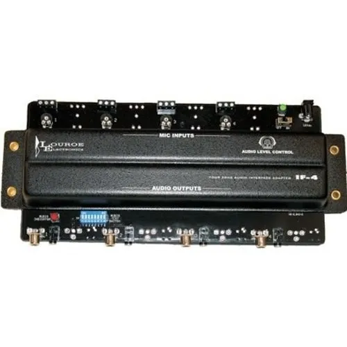 Louroe LE-292 ASK-4 #304 Four Zone Audio Interface with 4 A Microphones