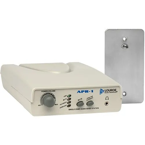 Louroe LE-366 ASK-4 #101-DV Single Zone Base Station with Verifact DV Microphone