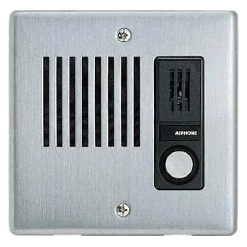 Aiphone LE-DA LEF Series Audio Only Intercom, Flush Mount Door Station, Stainless-Steel Cover