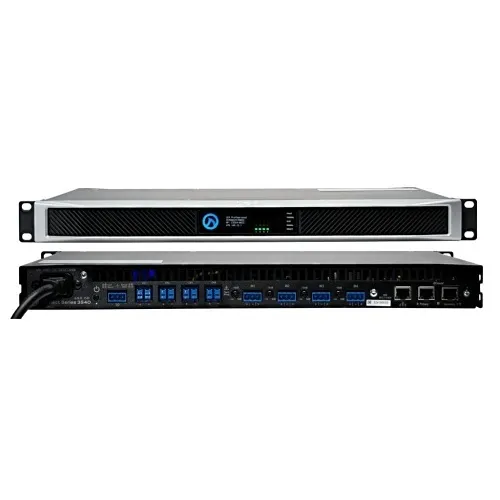 LEA Professional LEA CS354D-G CONNECT Series 4-Channel Smart Amplifier, 350W/Channel, Dante, Gray