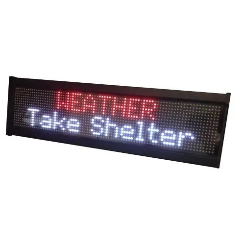 Light Engineered LED4000UL/24V 2-Line Sign, 24VDC, UL Listed