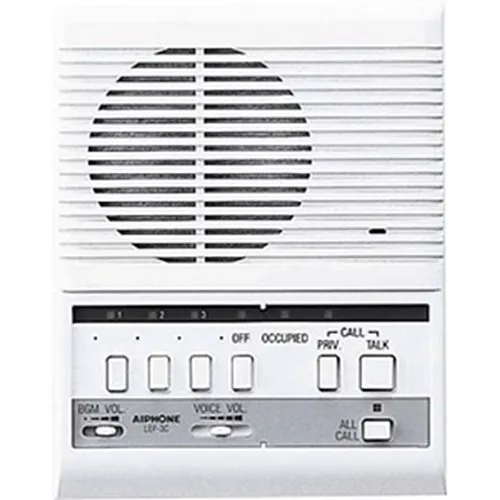 Aiphone LEF-3C 3-Call Semi-Flush Mount Master Station