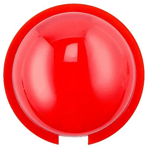 System Sensor LENS-RC SpectrAlert Advance Lens for Indoor or Outdoor Ceiling Mount Strobes, Red