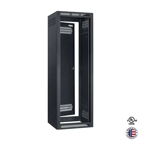 Lowell LER-3522 Enclosed AV Rack with or without Rear Door, 35U